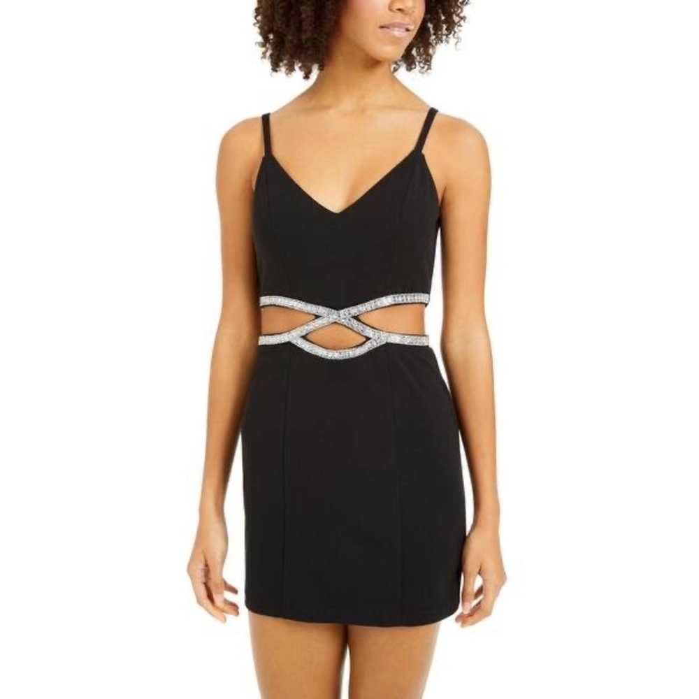 Speechless Black Dress with middle cutout Size 1